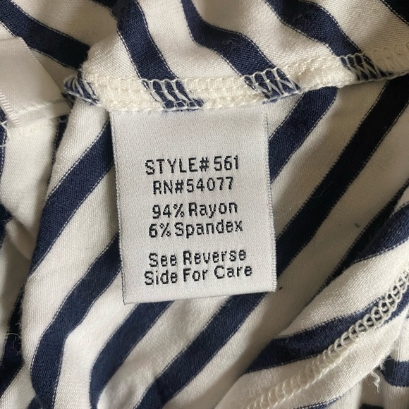 Nautical striped long sleeve shirt, size Small - Picture 7 of 8